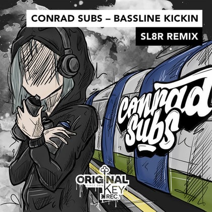 Bassline Kickin (Sl8r Remix) album by Conrad Subs & Sl8r - Drum and Bass Cover Art