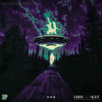 NIGHT album by GRIBR - Drum and Bass Cover Art
