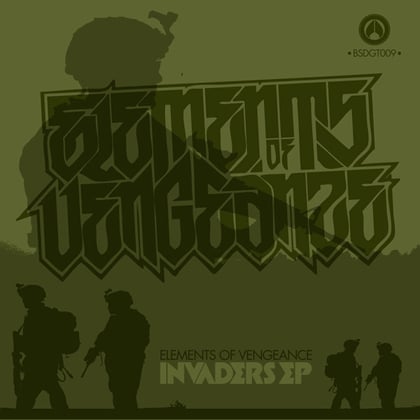 Invaders EP album by Dub Elements - Drum and Bass Cover Art