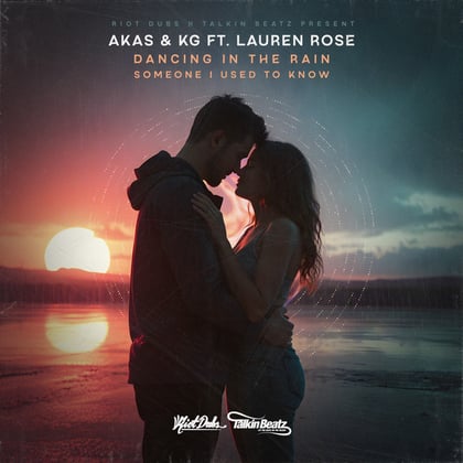 Dancing In The Rain / Somebody I Used To Know album by Lauren Rose - Drum and Bass Cover Art