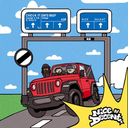 Check It / Dats Beef album by Voltage, TJB & Natty D - Drum and Bass Cover Art
