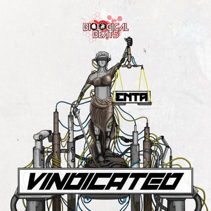 Vindicated album by enta - Drum and Bass Cover Art
