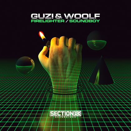 Firelighter / Soundboy album by Guzi - Drum and Bass Cover Art