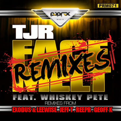 Face Melt Remixes album by Whiskey Pete - Drum and Bass Cover Art