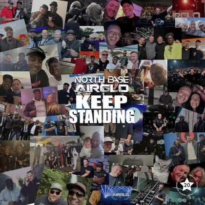 Keep Standing album by North Base & AIRGLO - Drum and Bass Cover Art