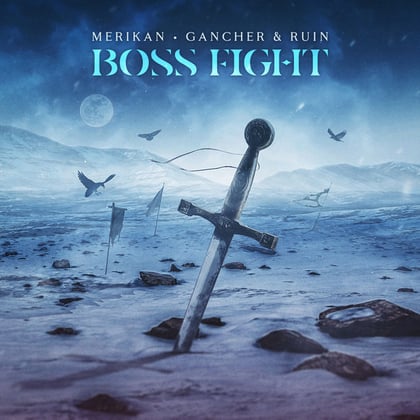 Boss Fight album by Merikan & Gancher & Ruin - Drum and Bass Cover Art