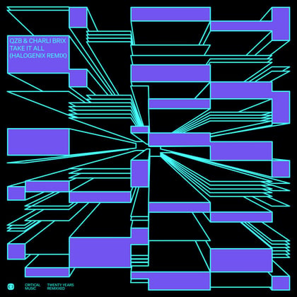Take It All (Halogenix Remix) album by QZB, Charli Brix & Halogenix - Drum and Bass Cover Art
