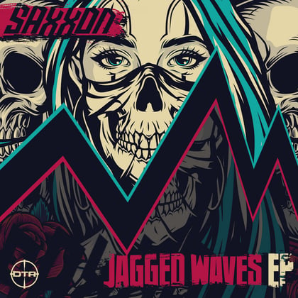 Jagged Waves EP album by Saxxon - Drum and Bass Cover Art