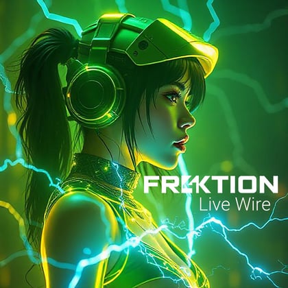 Live Wire album by Fr4ktion - Drum and Bass Cover Art