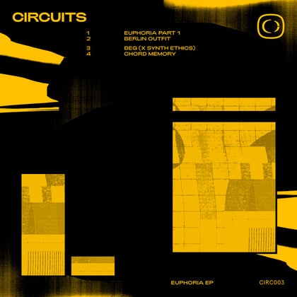 Euphoria EP album by Circuits - Drum and Bass Cover Art