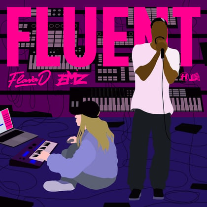Fluent album by Flava D - Drum and Bass Cover Art