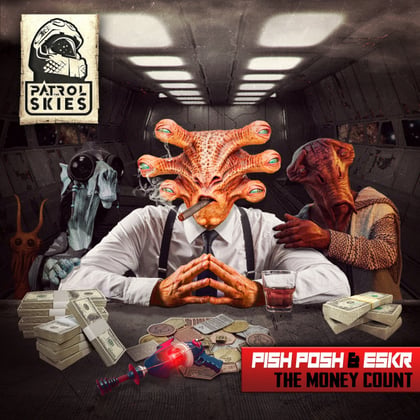 The Money Count album by Pish Posh & ESKR - Drum and Bass Cover Art