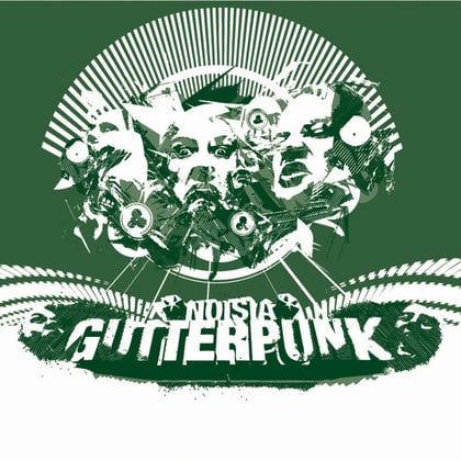 Gutterpunk album by The Upbeats & Noisia - Drum and Bass Cover Art
