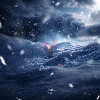 雪 album by TC - Drum and Bass Cover Art