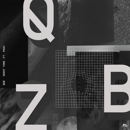 Ghost Town album by QZB - Drum and Bass Cover Art
