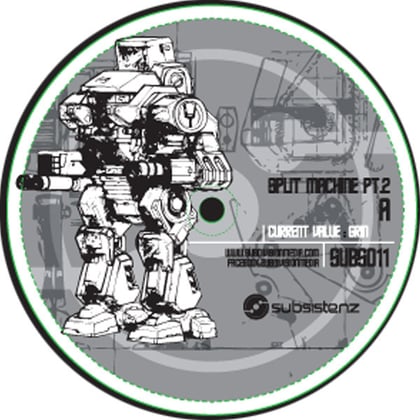 Split Machine Prt 2 album by Current Value - Drum and Bass Cover Art