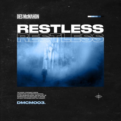 Restless album by Des McMahon - Drum and Bass Cover Art