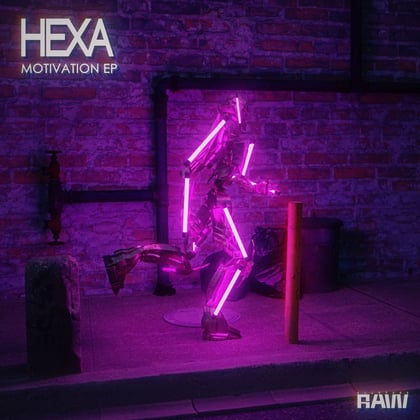 Motivation album by Hexa - Drum and Bass Cover Art