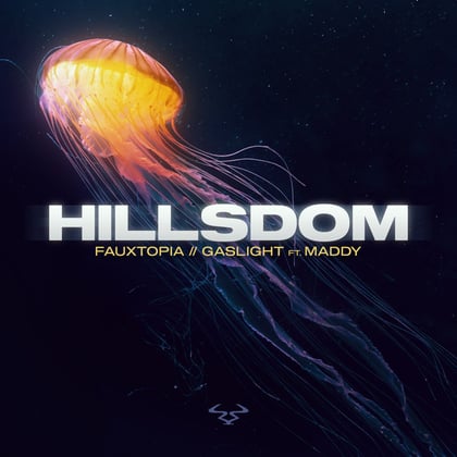 Fauxtopia / Gaslight album by Hillsdom - Drum and Bass Cover Art