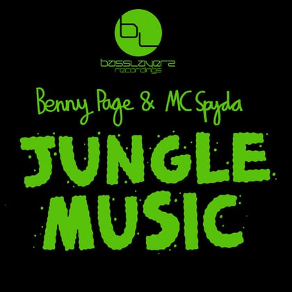 Jungle Music album by Benny Page & MC Spyda - Drum and Bass Cover Art