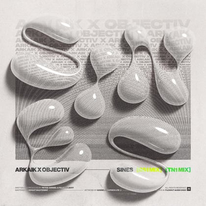 Sines album by Arkaik & Objectiv - Drum and Bass Cover Art