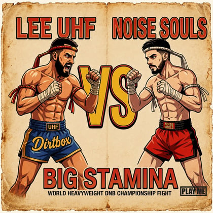 Big Stamina album by Lee UHF & Noise Souls - Drum and Bass Cover Art