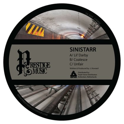 Lil' Darby / Coalesce / Unfair album by Sinistarr - Drum and Bass Cover Art