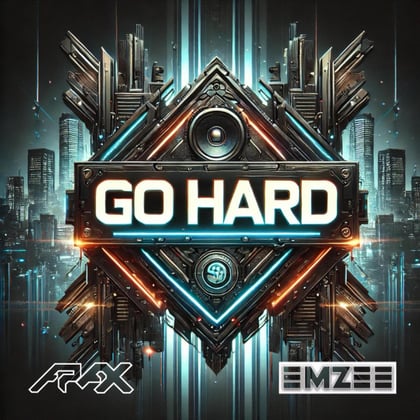 Go Hard album by EmZee - Drum and Bass Cover Art