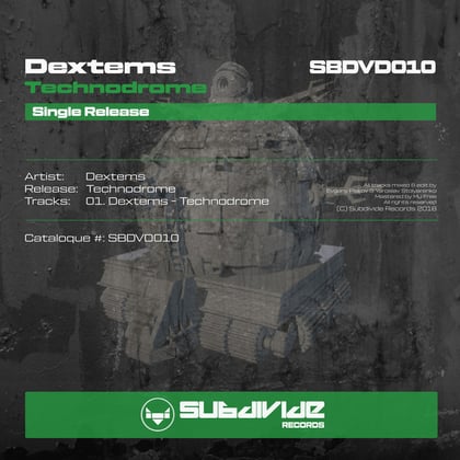 Technodrome album by Dextems - Drum and Bass Cover Art