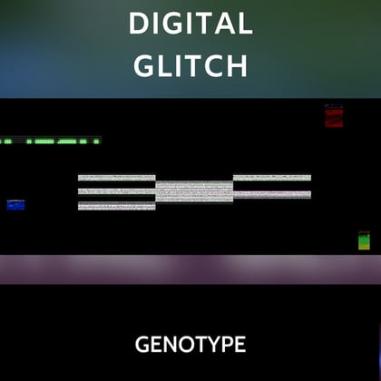 Digital Glitch/Stutter Synth album by Genotype - Drum and Bass Cover Art