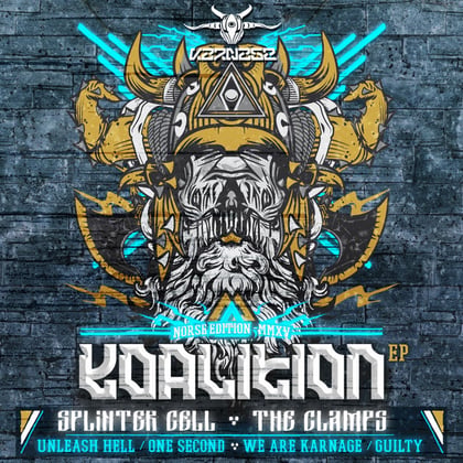 Koalition Norse Edition EP album by TR Tactics, SND, The Clamps & Splinter Cell - Drum and Bass Cover Art