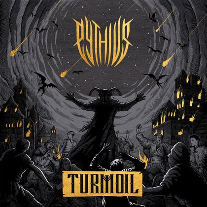 Turmoil album by Pythius - Drum and Bass Cover Art