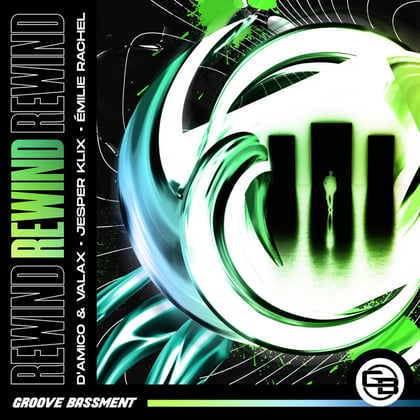 Rewind album by Captain Bass, D'Amico & Valax, Jesper Klix & Émilie Rachel - Drum and Bass Cover Art