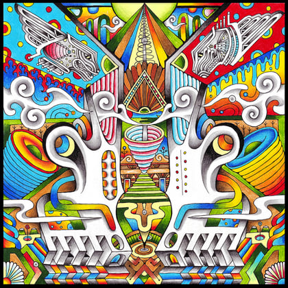 Landing album by Safire - Drum and Bass Cover Art