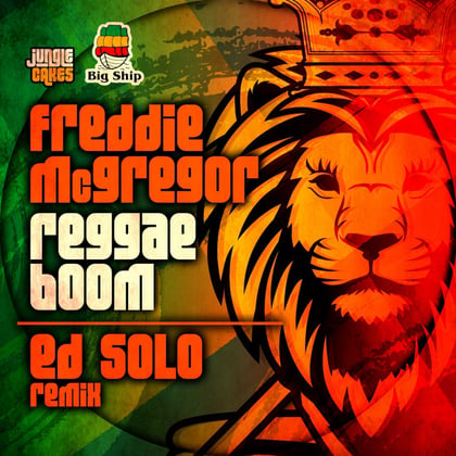 Reggae Boom album by Ed Solo & Freddie McGregor - Drum and Bass Cover Art