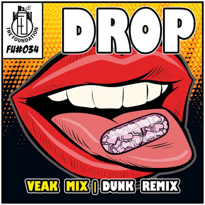 Drop album by Salaryman, Veak & Dunk - Drum and Bass Cover Art