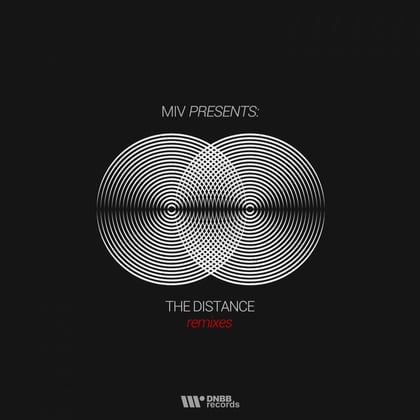 The Distance (Remixes) album by Miv - Drum and Bass Cover Art