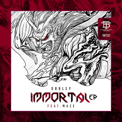 Immortal album by Obbley - Drum and Bass Cover Art