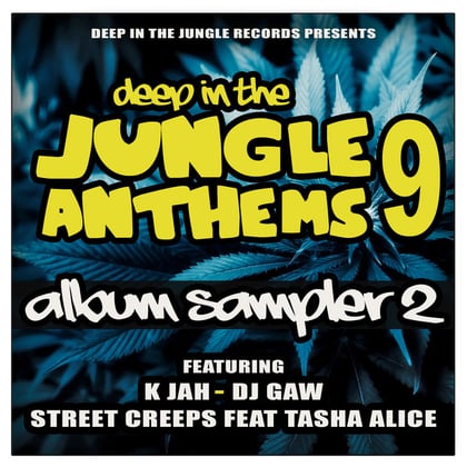Deep In The Jungle Anthems 9 - LP Sampler 2 album by DJ Gaw, K Jah & Street Creeps - Drum and Bass Cover Art