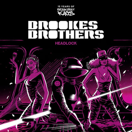 New Wave / Headlock album by Brookes Brothers - Drum and Bass Cover Art