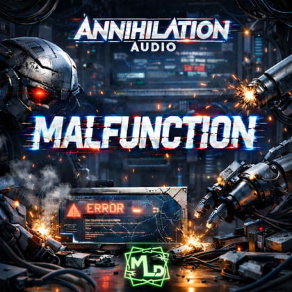 Malfunction album by M.L.D - Drum and Bass Cover Art