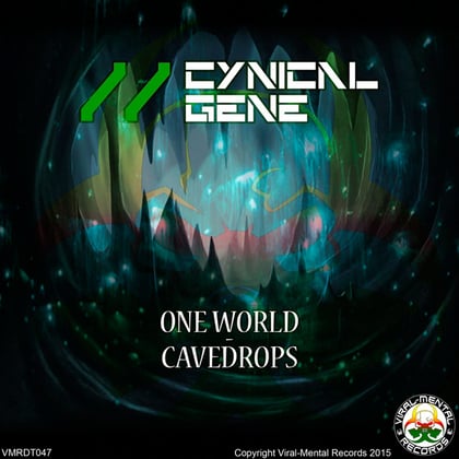 One World / Cavedrops album by Cynical Gene - Drum and Bass Cover Art