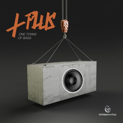 One Tonne of Bass album by L Plus - Drum and Bass Cover Art