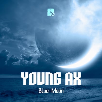 Blue Moon album by Young Ax & Kryptic Minds - Drum and Bass Cover Art