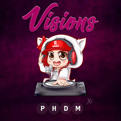 Visions EP album by n0isemakeR - Drum and Bass Cover Art