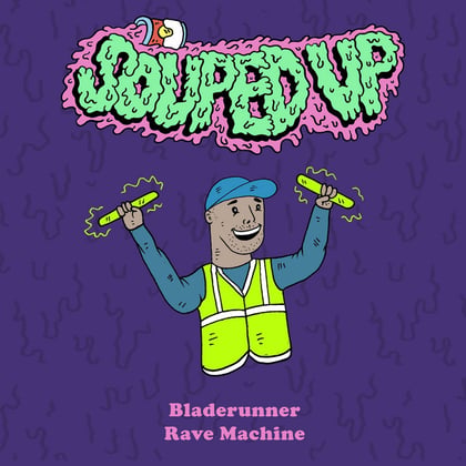 Rave Machine album by Bladerunner & FFF - Drum and Bass Cover Art