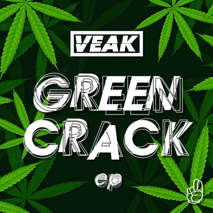 Green Crack EP album by Salaryman & Veak - Drum and Bass Cover Art
