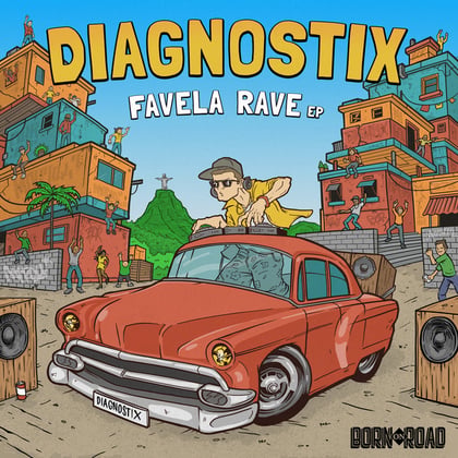 Favela Rave album by Diagnostix - Drum and Bass Cover Art