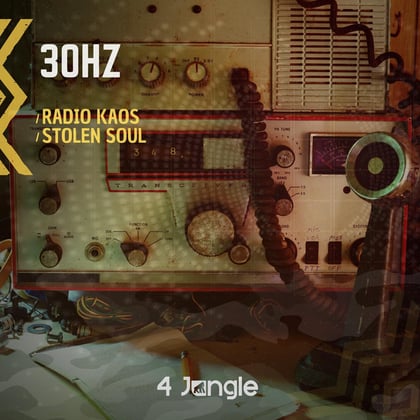 Radio Kaos / Stolen Soul album by 30Hz - Drum and Bass Cover Art
