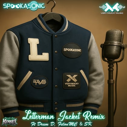 Letterman Jacket Remix album by Kensei - Drum and Bass Cover Art